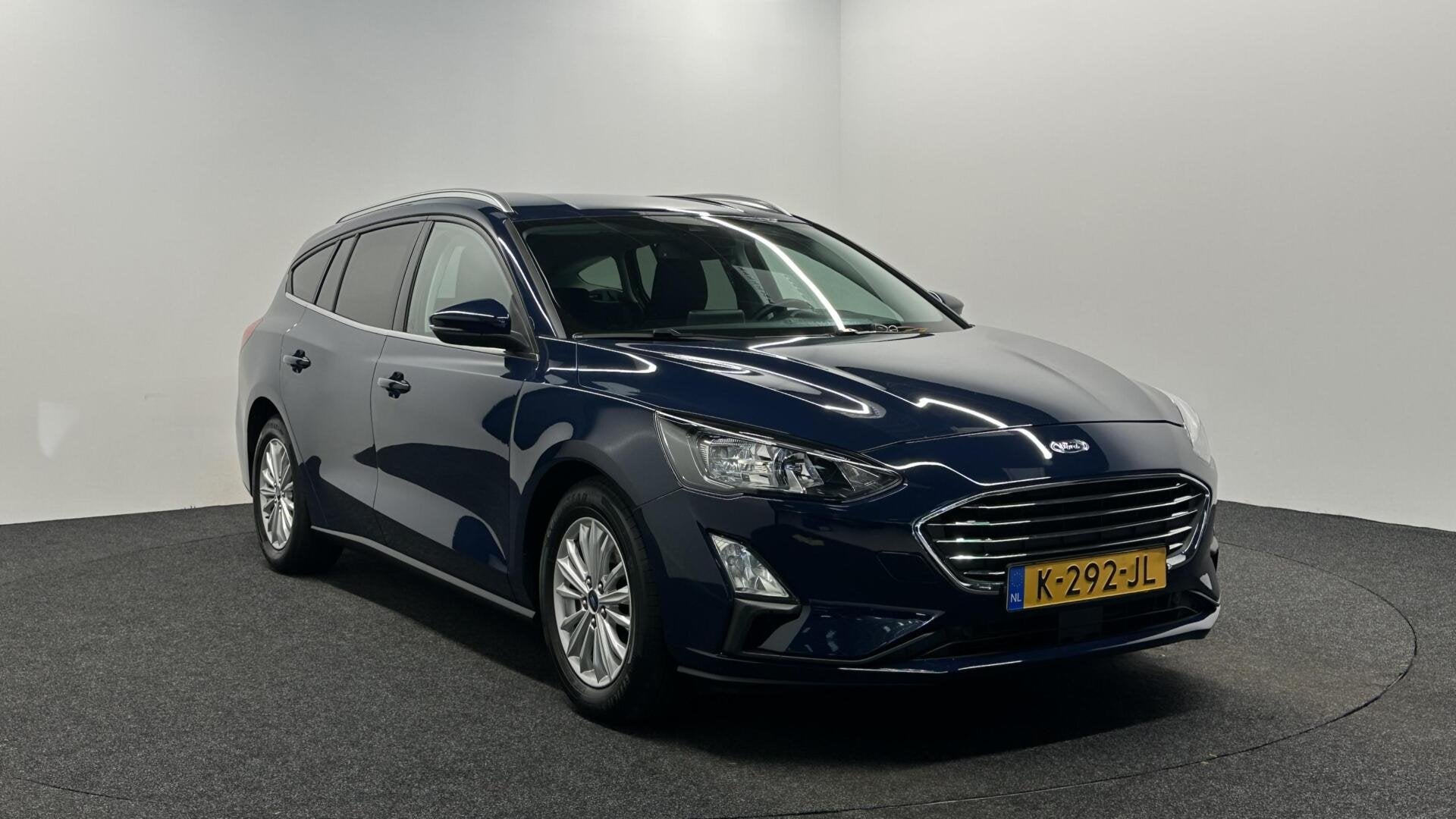 Ford Focus Wagon 1.0 EcoBoost Hybrid Trend Edition Business, Auto's, Stof, Gebruikt, Blauw, Origineel Nederlands