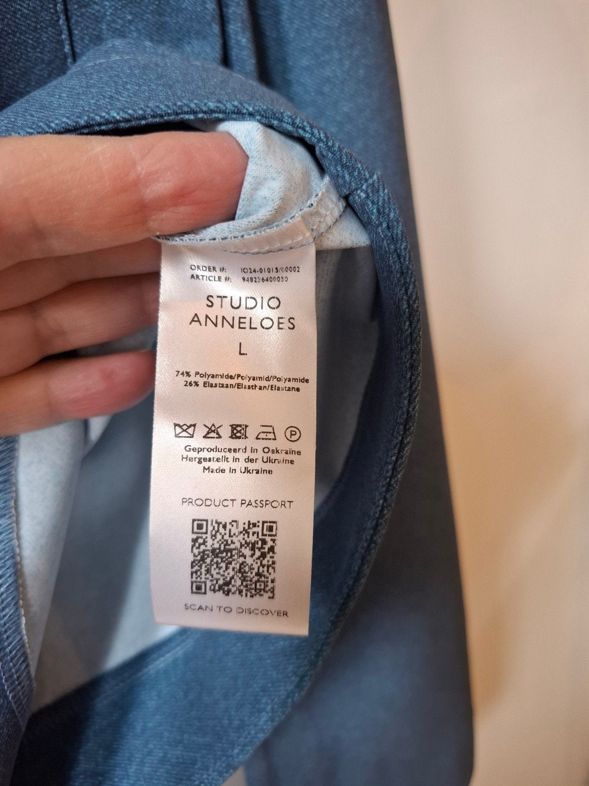 Studio Anneloes Claire travel denim jacket maat L/40, Studio Anneloes, Blauw, Maat 42/44 (L), Nieuw
