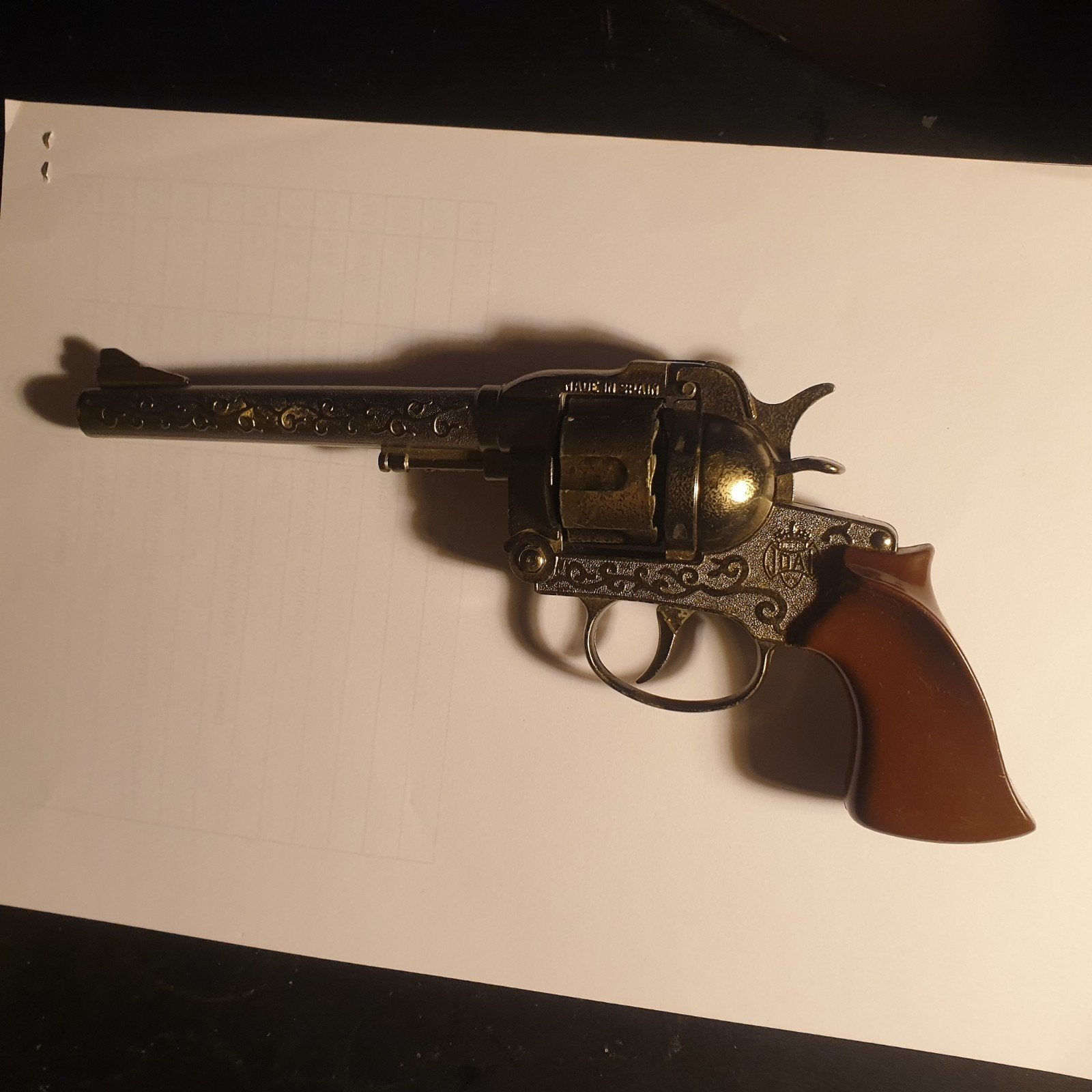 Vintage speelgoed revolver - Made in Spain, Ophalen of Verzenden, Gebruikt