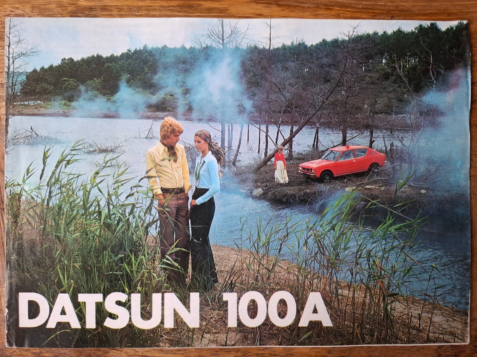 Datsun 100A Cherry Nederlandse Brochure - Origineel, Ophalen of Verzenden, Gelezen, Overige merken, DATSUN NEDERLAND B.V. - Nissan Motor Co., Ltd.