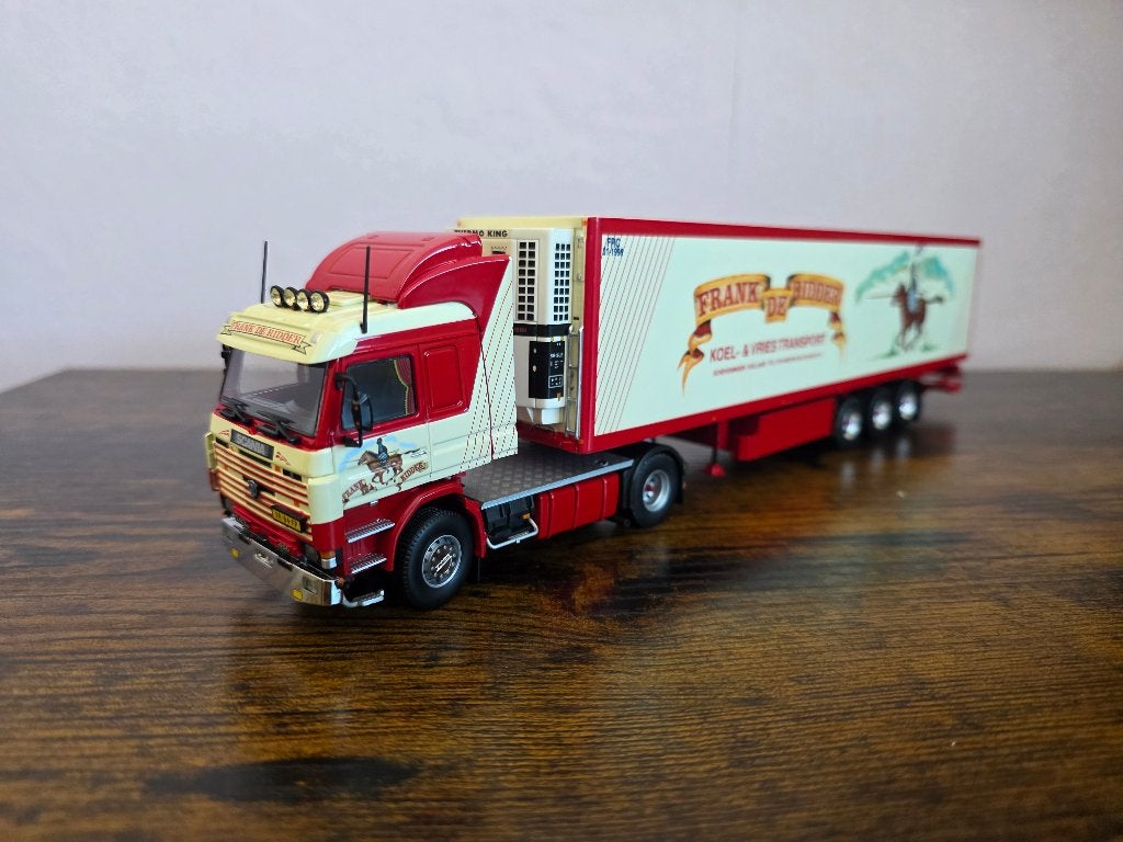 Scania frank de ridder, Hobby en Vrije tijd, Modelauto's | 1:50, Ophalen of Verzenden, Zo goed als nieuw, Bus of Vrachtwagen, Tekno