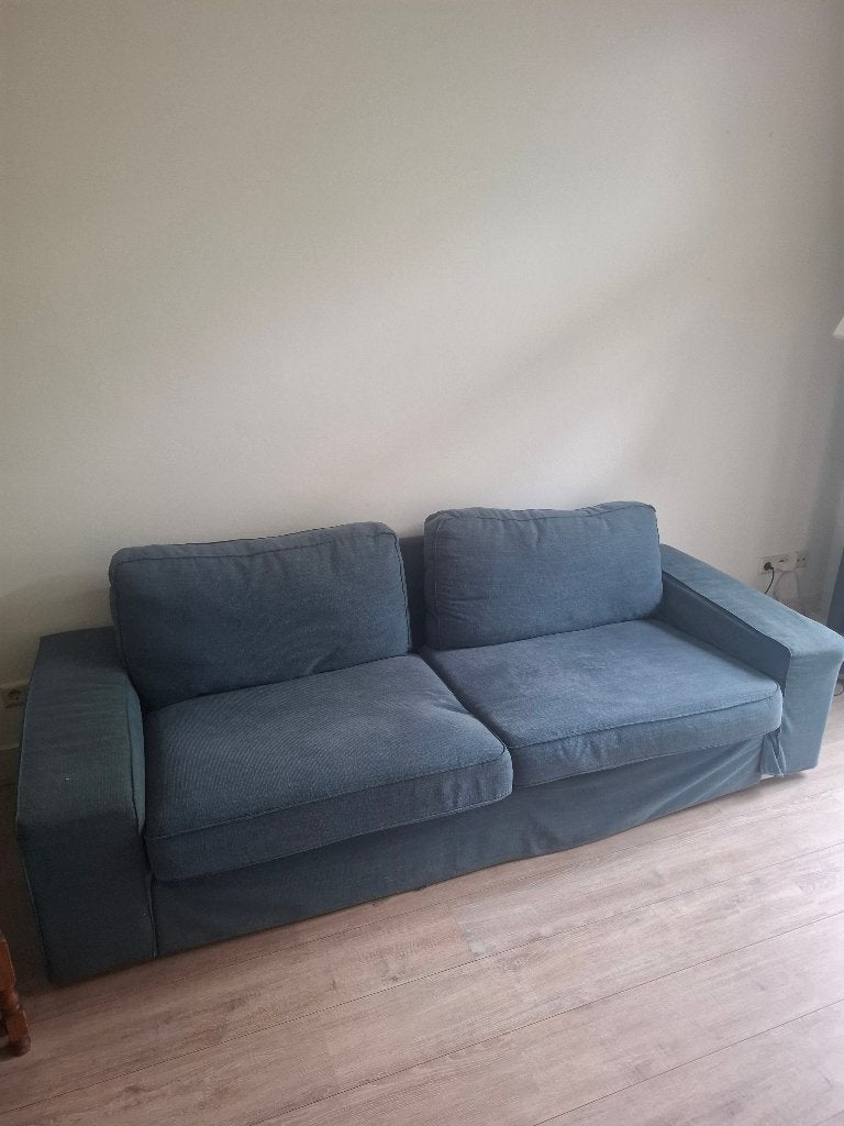 Bank (KIVIK 3-zitsbank, Tallmyra blauw), Ophalen, Gebruikt, Driepersoons, 75 tot 100 cm