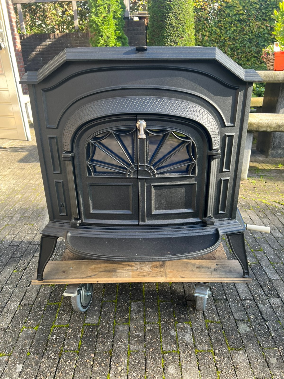 Vermont Castings Resolute houtkachel, Huis en Inrichting, Ophalen, Zo goed als nieuw, Hout, Houtkachel
