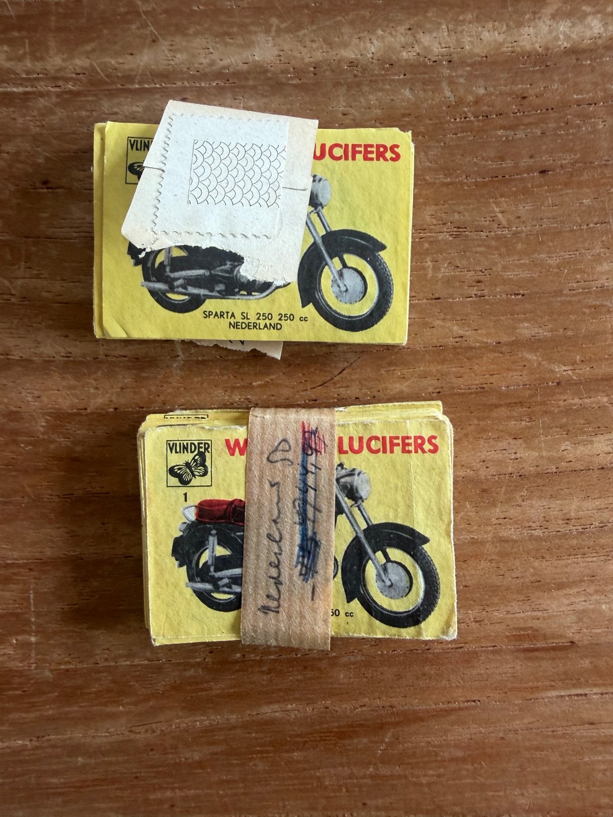 Vintage Lucifer Etiketten - Weerter Lucifers Sparta SL, Ophalen of Verzenden, Gebruikt, Luciferdoosjes of -merken