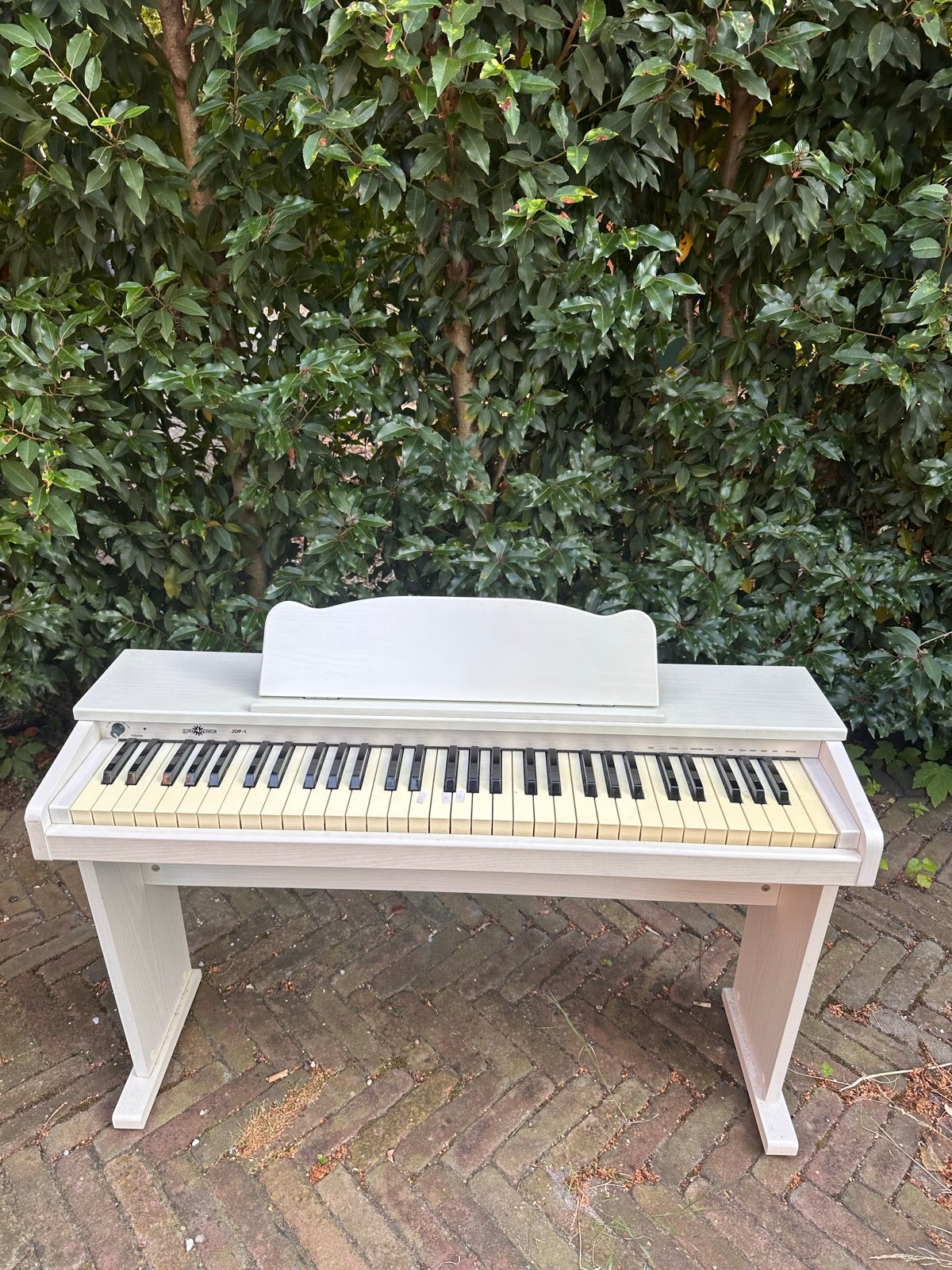 Gear4music JDP1 Kinder Elektrische Piano Wit met Bankje, Ophalen, Gebruikt, Wit, Digitaal