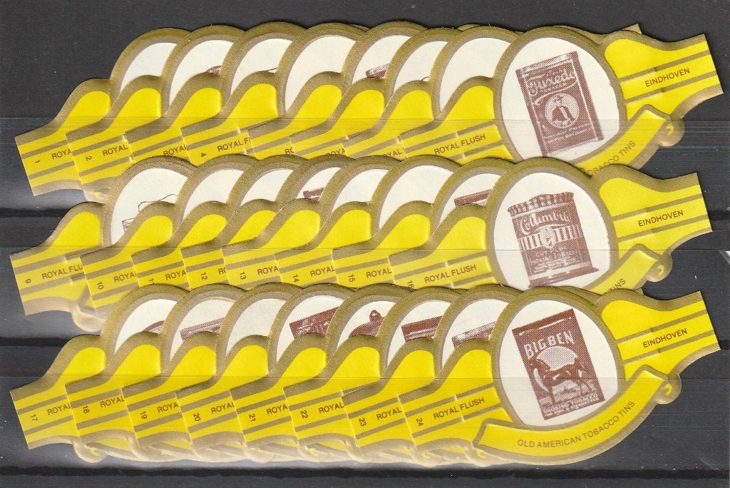 reeks 601  tabak dozen  1-24 sigarenbanden, Verzamelen, Ophalen of Verzenden, Zo goed als nieuw, Sigarenbandjes