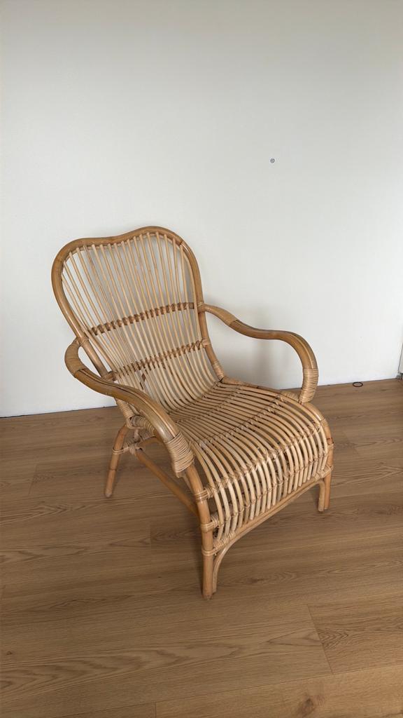 Rotan stoel/fauteuil, Ophalen of Verzenden, Zo goed als nieuw, Bruin, Eén