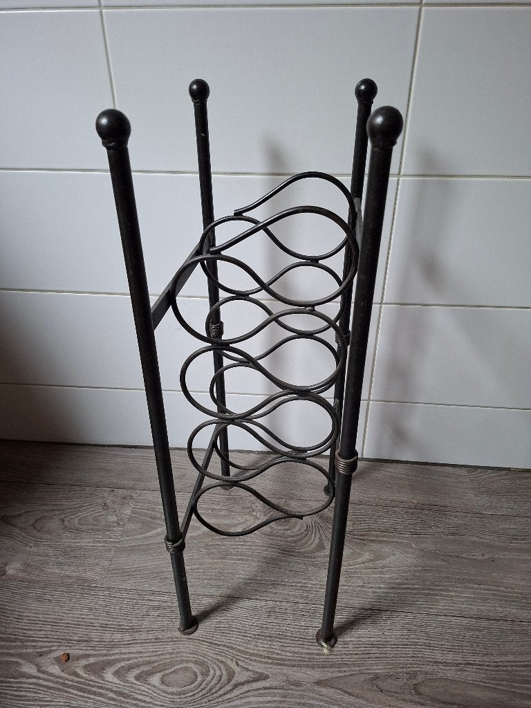 Wijnrek, Huis en Inrichting, Woonaccessoires | Wijnrekken, Ophalen, Gebruikt, Metaal, 5 tot 15 flessen