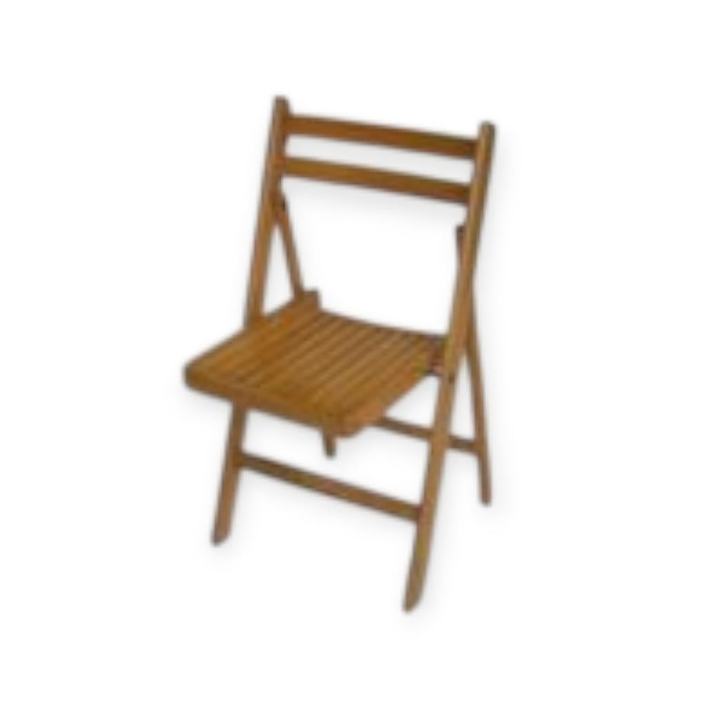 Klapstoel hout 100 stuks, Gebruikt, Bruin, Ophalen of Verzenden, Vijf, Zes of meer stoelen