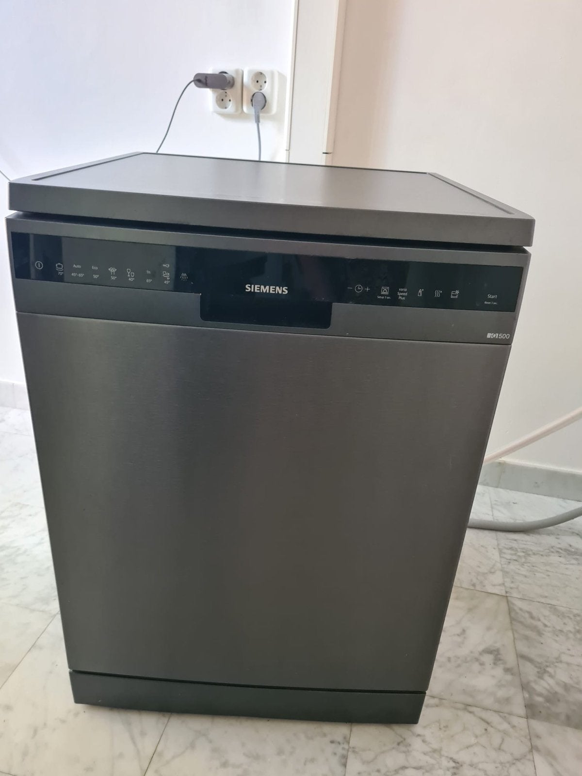Siemens SN258B00NE Vrijstaande Vaatwasser Zwart, Witgoed en Apparatuur, Vaatwasmachines, Ophalen, 60 cm of meer, Eco programma
