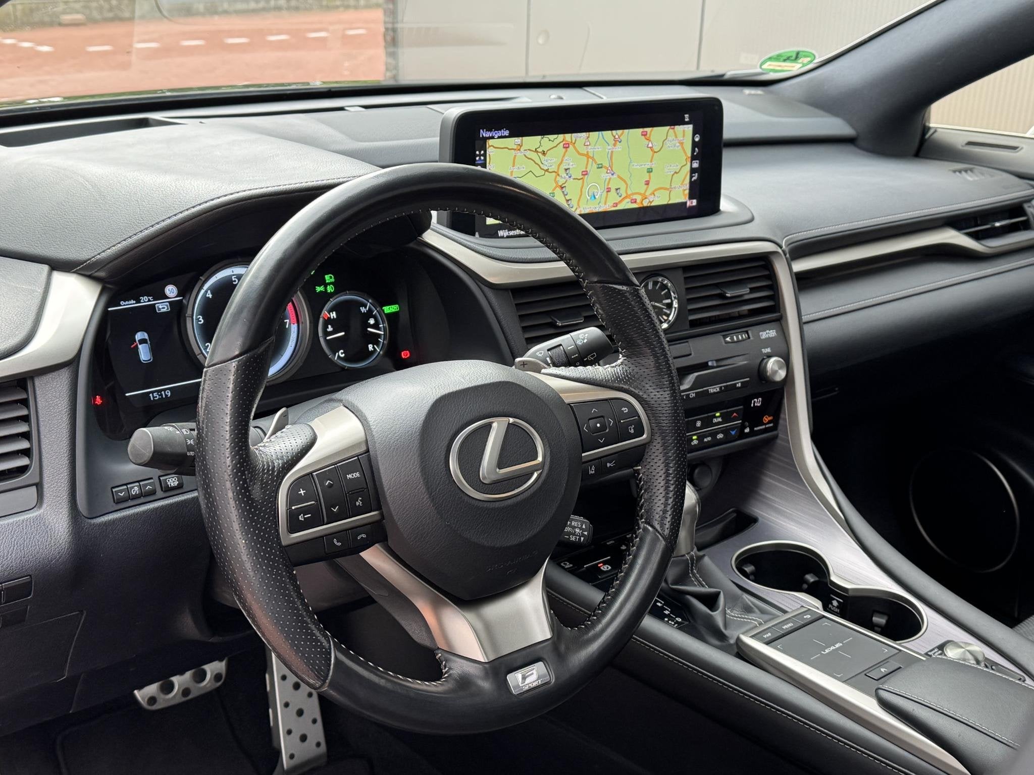 Lexus RX 450h AWD F Sport Panorama (Nw beurt Lexus dealer), Auto's, Automaat, Gebruikt, Euro 6, Zwart