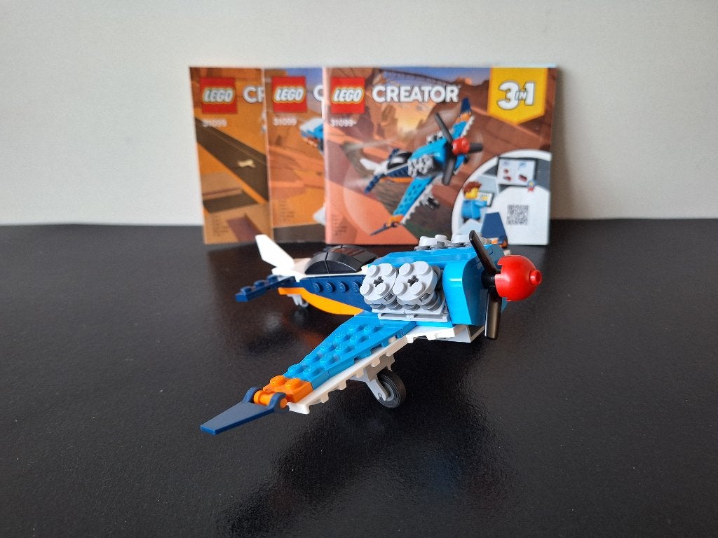 Lego 31099 Creator – Propellervliegtuig (3in1), Lego, Ophalen of Verzenden, Zo goed als nieuw, Inclusief instructies