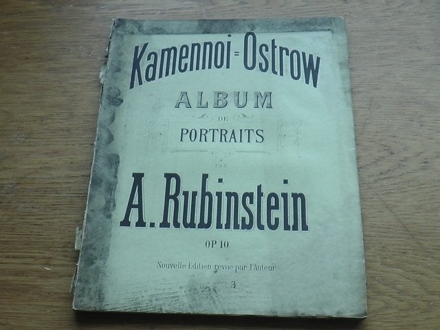 RUBINSTEIN - KAMENNOI-OSTROW - PIANO, Gebruikt, Klassiek, Ophalen of Verzenden, Artiest of Componist
