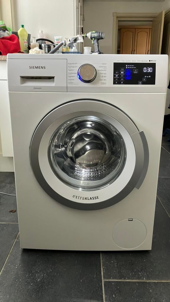 siemens IQ500-iDOS iQ drive 8kg wasmachine, Witgoed en Apparatuur, Wasmachines, Ophalen, 1200 tot 1600 toeren, 8 tot 10 kg, Refurbished