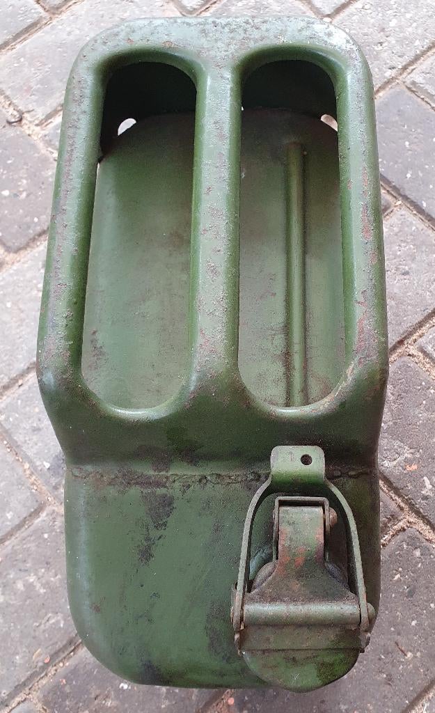 vintage metalen jerrycan 1955, Ophalen of Verzenden, Gebruikt