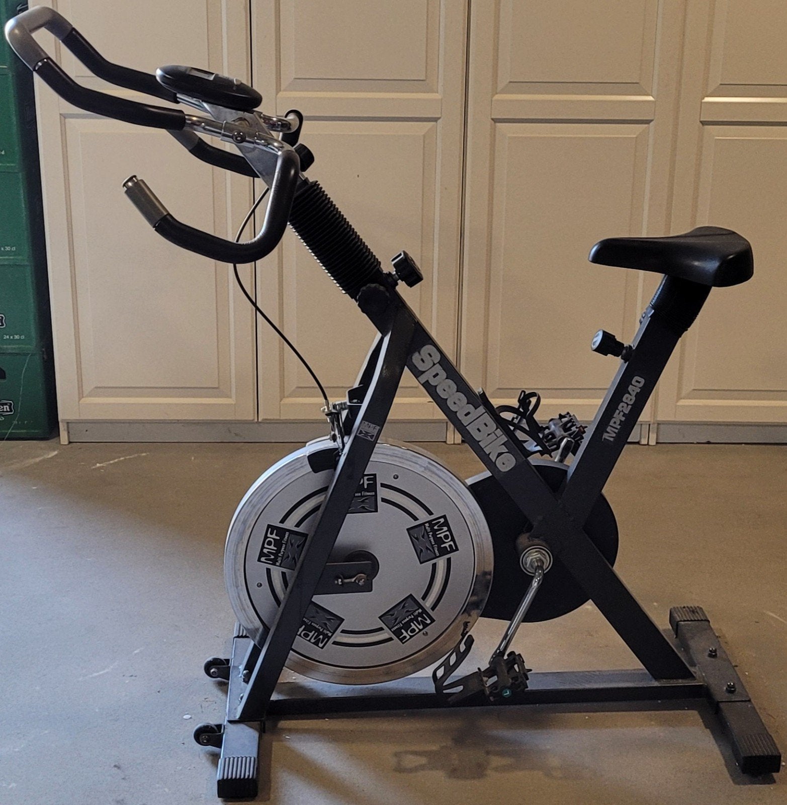 MPF Spinningbike hometrainer spinning spinfiets, Ophalen, Spinningfiets, Zo goed als nieuw, Metaal