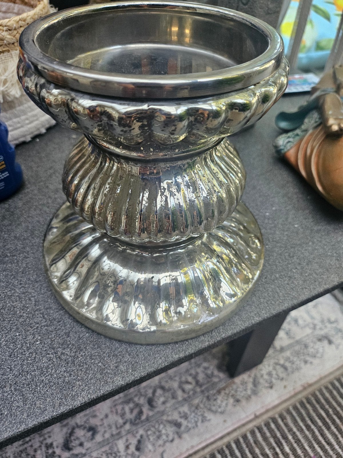 Riverdale  windlicht  armeluis zilver, Ophalen of Verzenden, Zilver, Zilver, Windlicht