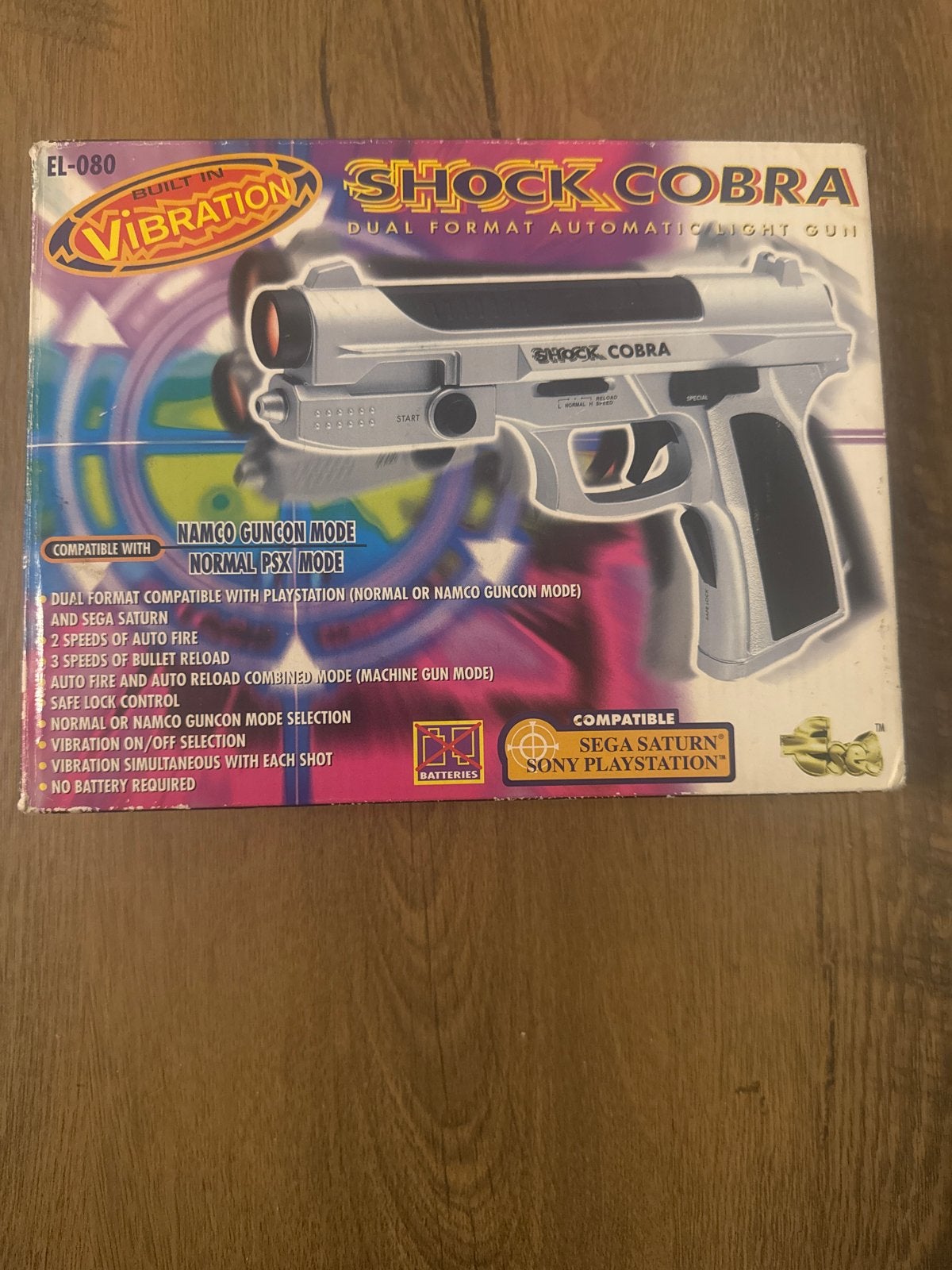 Shock Cobra Light Gun voor PlayStation 1/2 en Sega Saturn, Ophalen of Verzenden, Gebruikt, Pistool, PlayStation 1