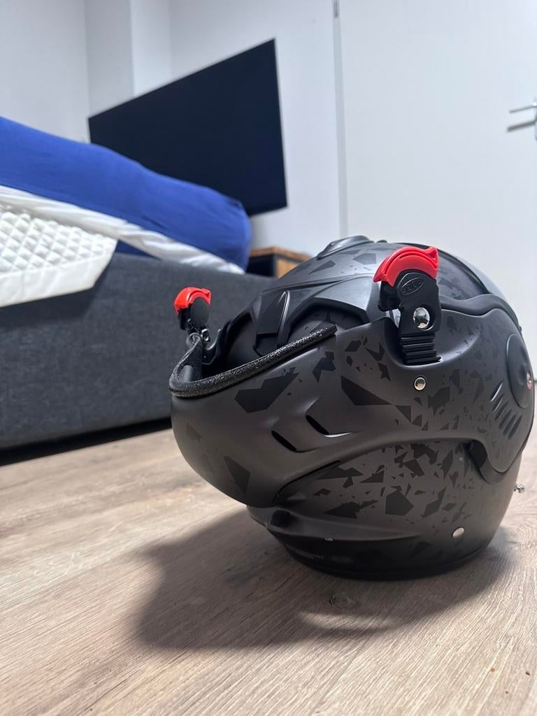 Roof Boxer Alpha Blackstar Matt Graphite systeemhelm S/M, Overige merken, M, Systeemhelm, Heren