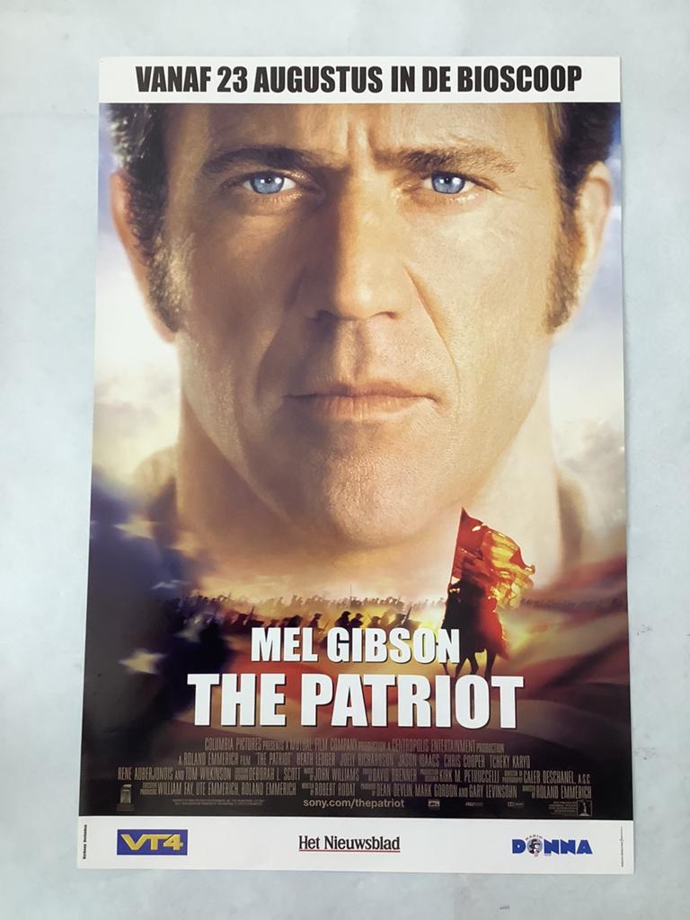PATRIOT   FILMPOSTER   33-50 cm, Ophalen of Verzenden, Zo goed als nieuw, A1 t/m A3, Film en Tv