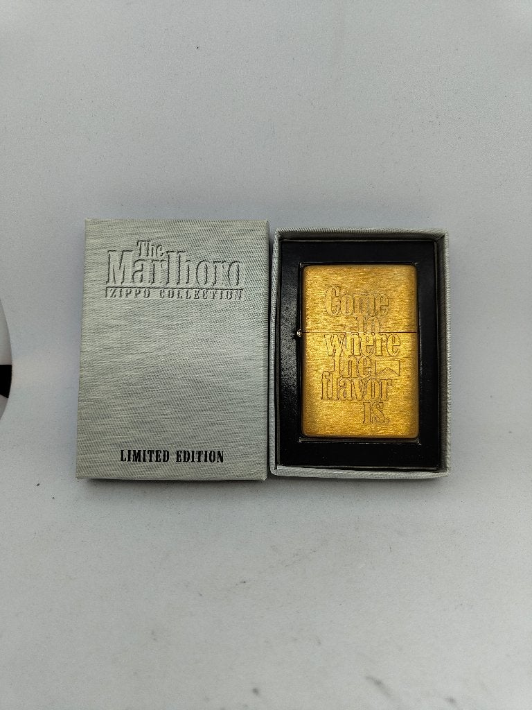 Zippo Marlboro - Come to where the flavor is - Ongevuurd!, Ophalen of Verzenden, Zo goed als nieuw, Aansteker