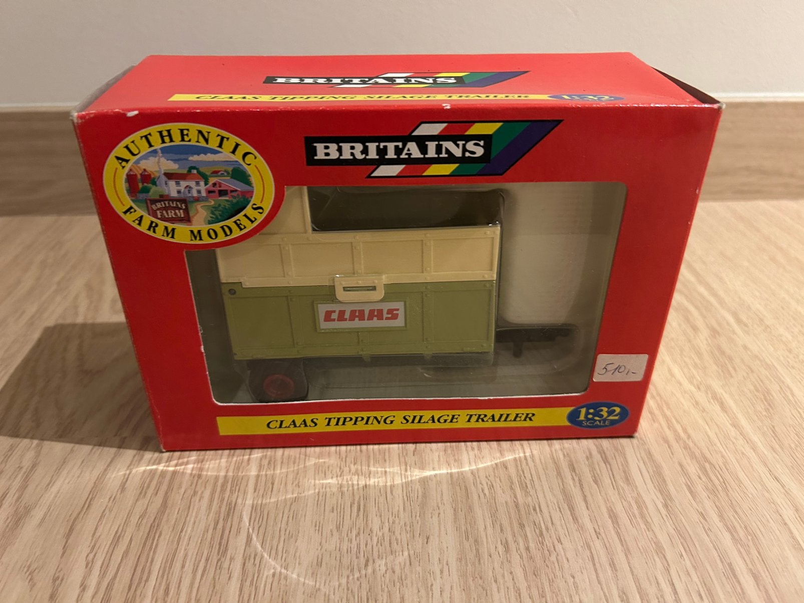 Britains Claas tipper trailer, Ophalen of Verzenden, Zo goed als nieuw, Tractor of Landbouw, Britains