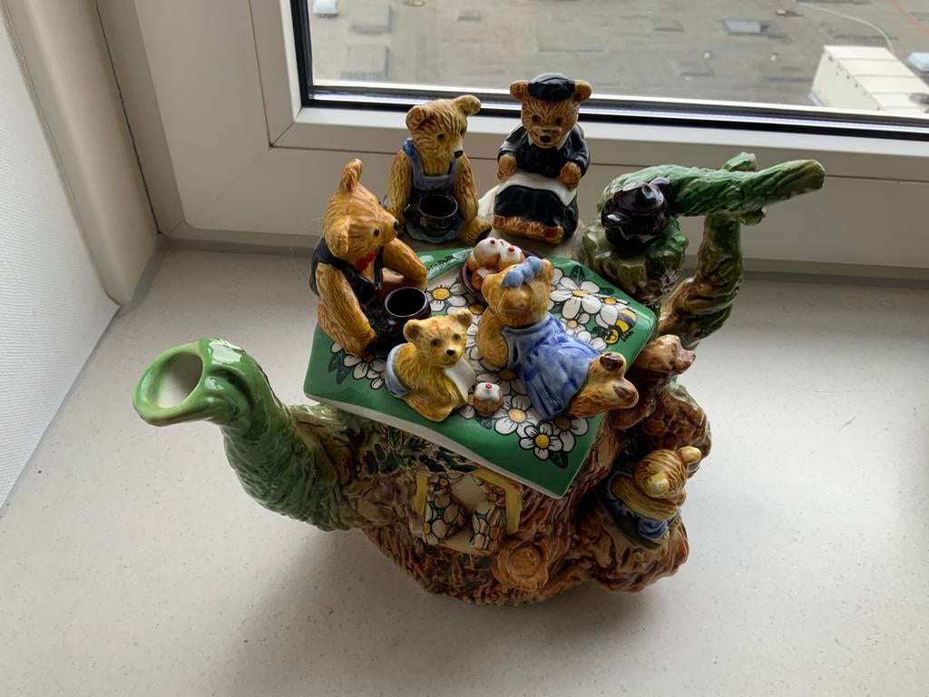 Unieke Limited Edition Theepot met Berenfamilie - Perfect!, Ophalen of Verzenden
