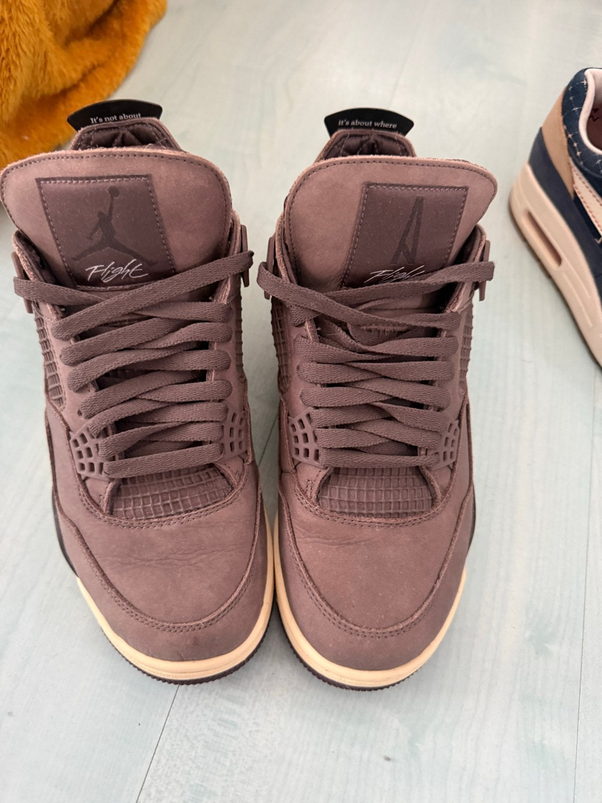 Nike Jordan 4 A Ma Maniére, Ophalen, Zo goed als nieuw, Bruin, Sneakers of Gympen