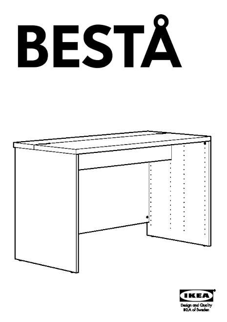 Bureau - Besta Ikea, Huis en Inrichting, Bureaus, Ophalen, Gebruikt, Kinderbureau