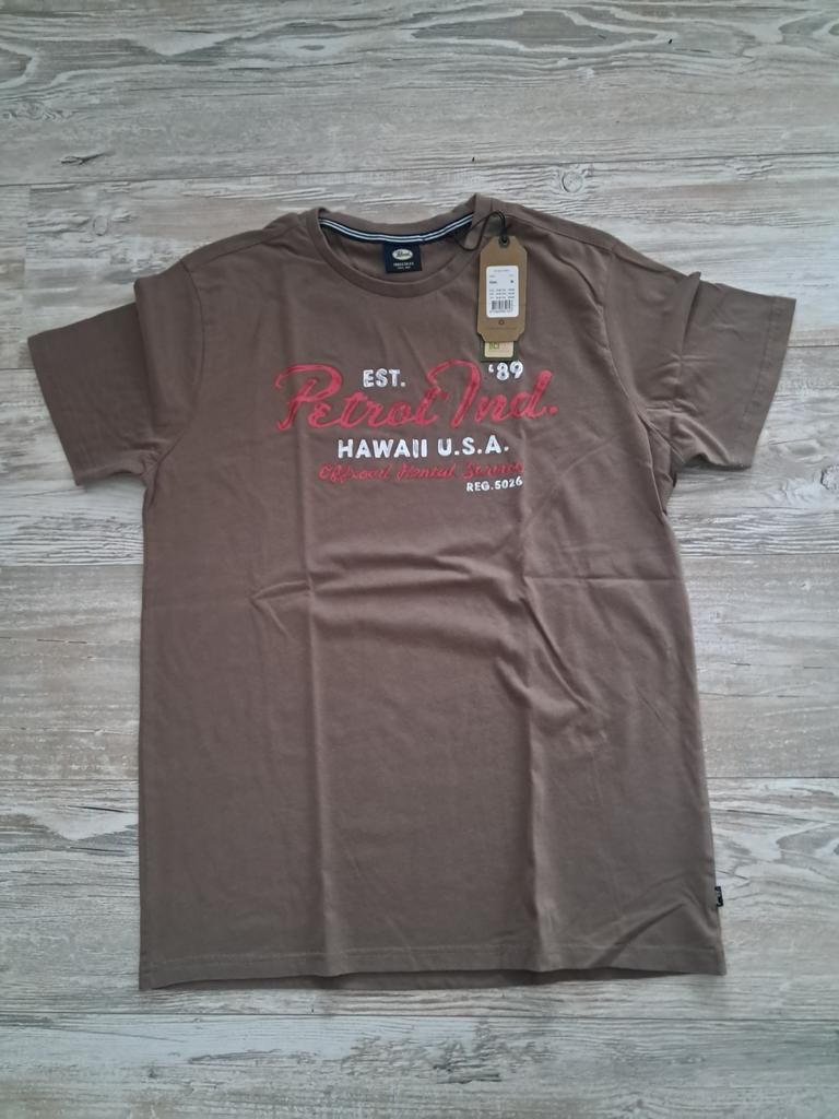 Nieuw jongens heren shirts S, Petrol Industries, Bruin, Nieuw, Ophalen of Verzenden