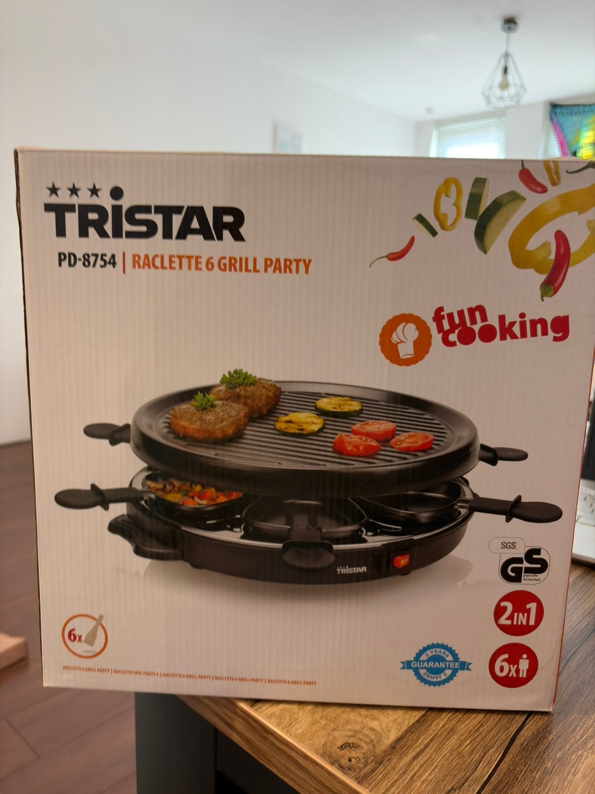 Grill Raclette Tristar 6 personen – 2-in-1, Ophalen, Zo goed als nieuw