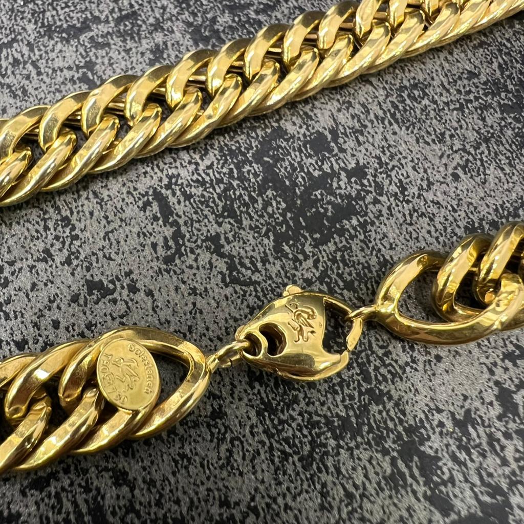 18 karaat gouden ketting gourmet schakel collier, Ophalen of Verzenden, Nieuw, Goud
