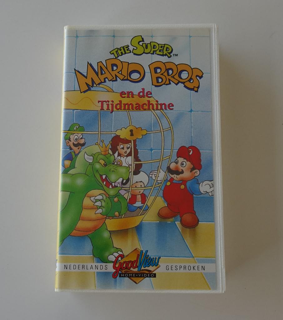 The Super Mario Bros. en de Tijdmachine - VHS 1990, Alle leeftijden, Ophalen, Zo goed als nieuw