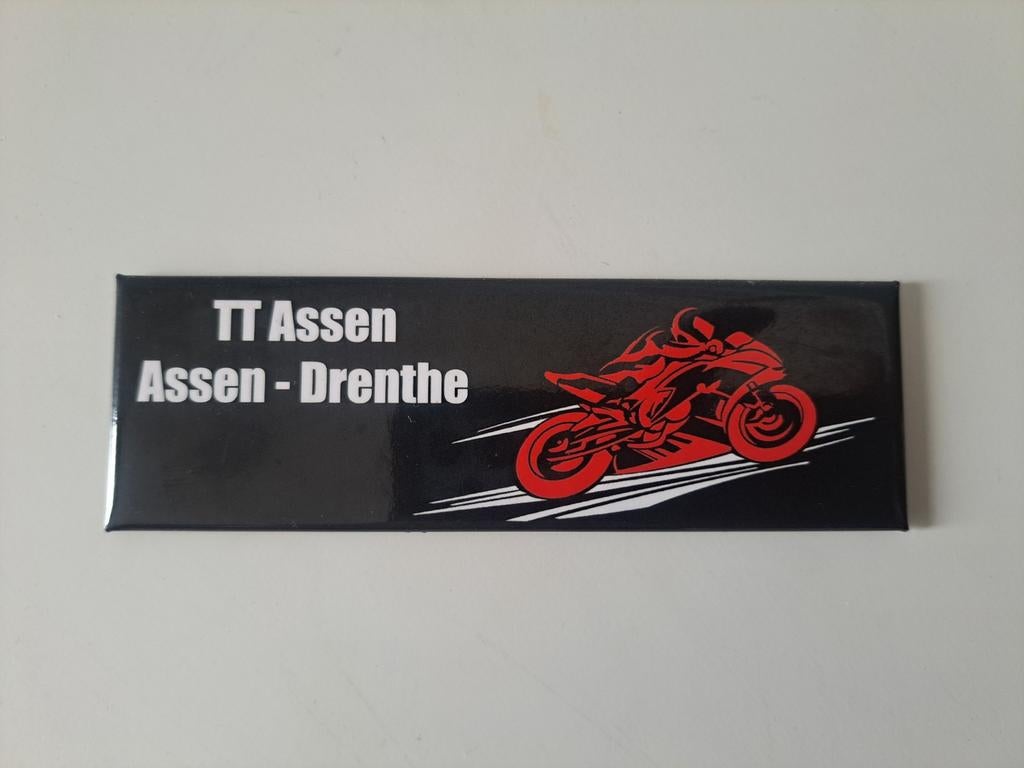 TT Assen Magneet - Assen Drenthe Motorrace Souvenir, Ophalen of Verzenden, Nieuw, Motoren