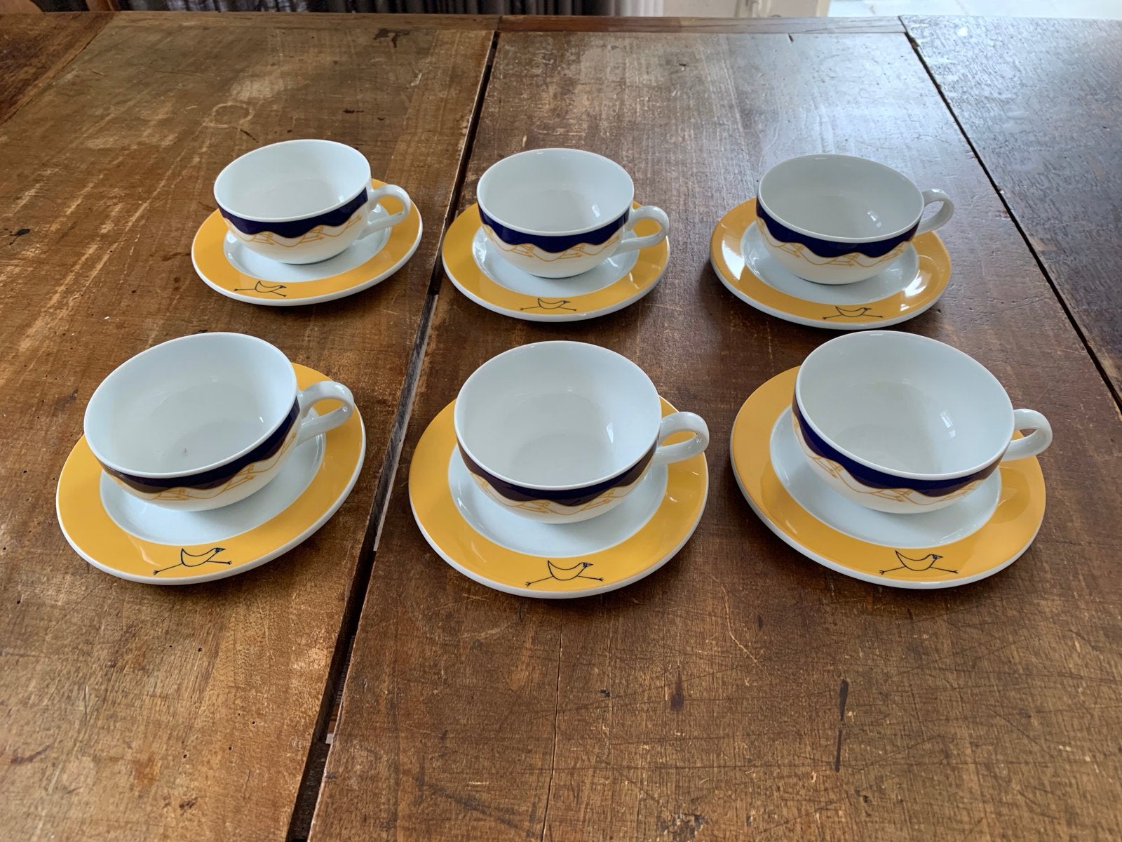 Arzberg theeservies met 6 kop en schotels., Ophalen, Gebruikt, Arzberg, Modern