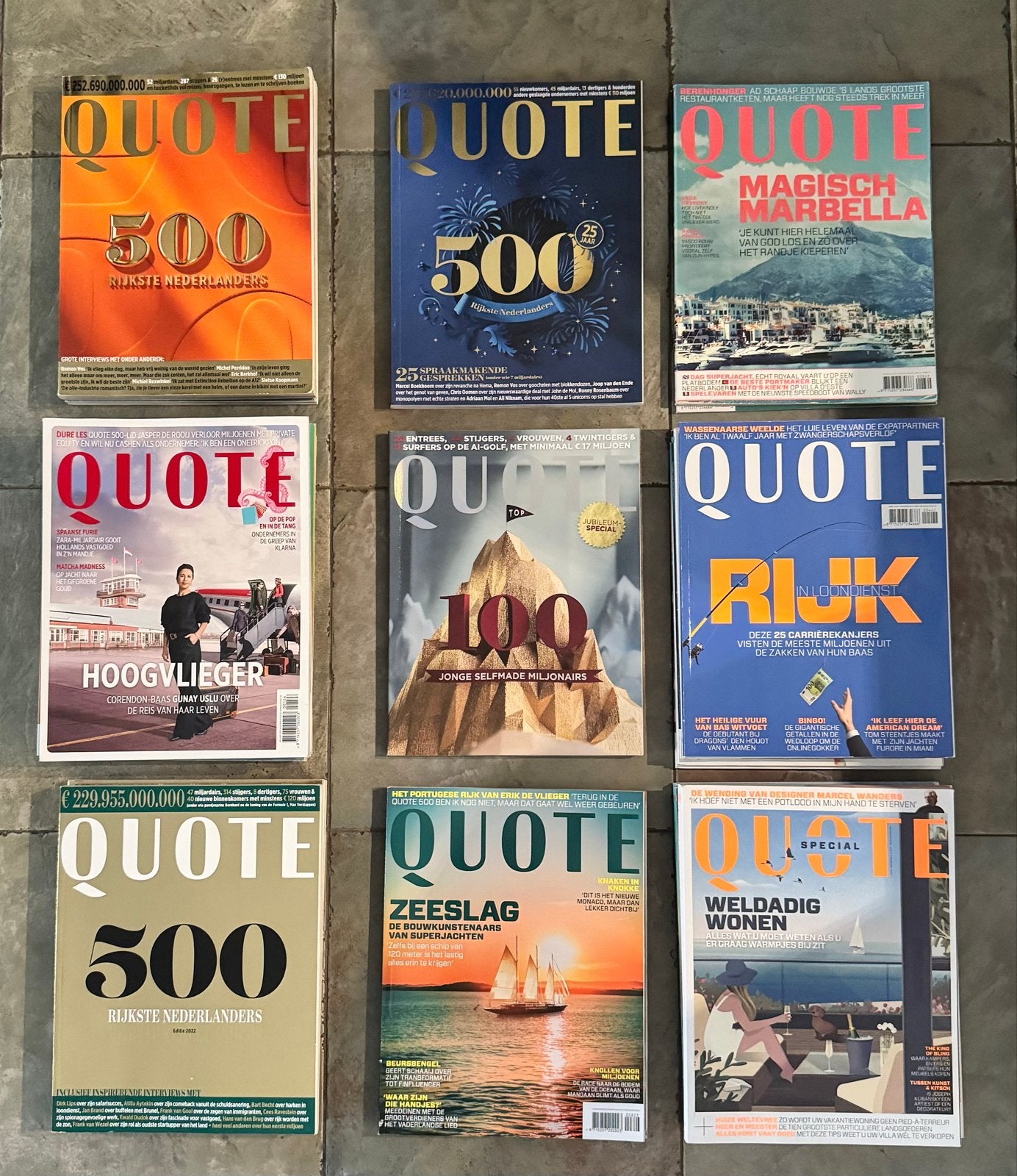 Quote Magazine Collectie, Ophalen, Gelezen
