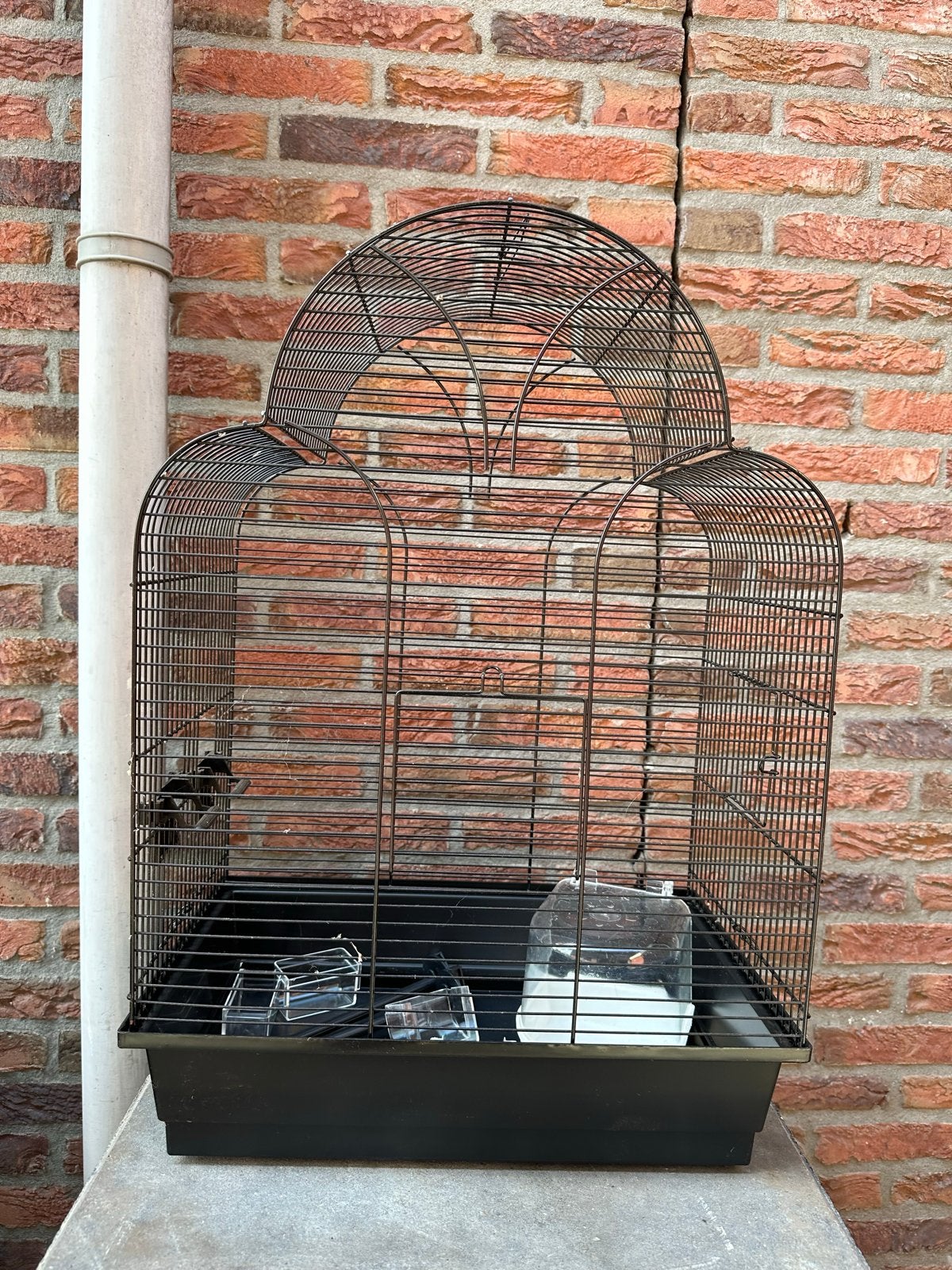 Vogelkooi nieuw zwart, Ophalen, Nieuw, Metaal, Vogelkooi