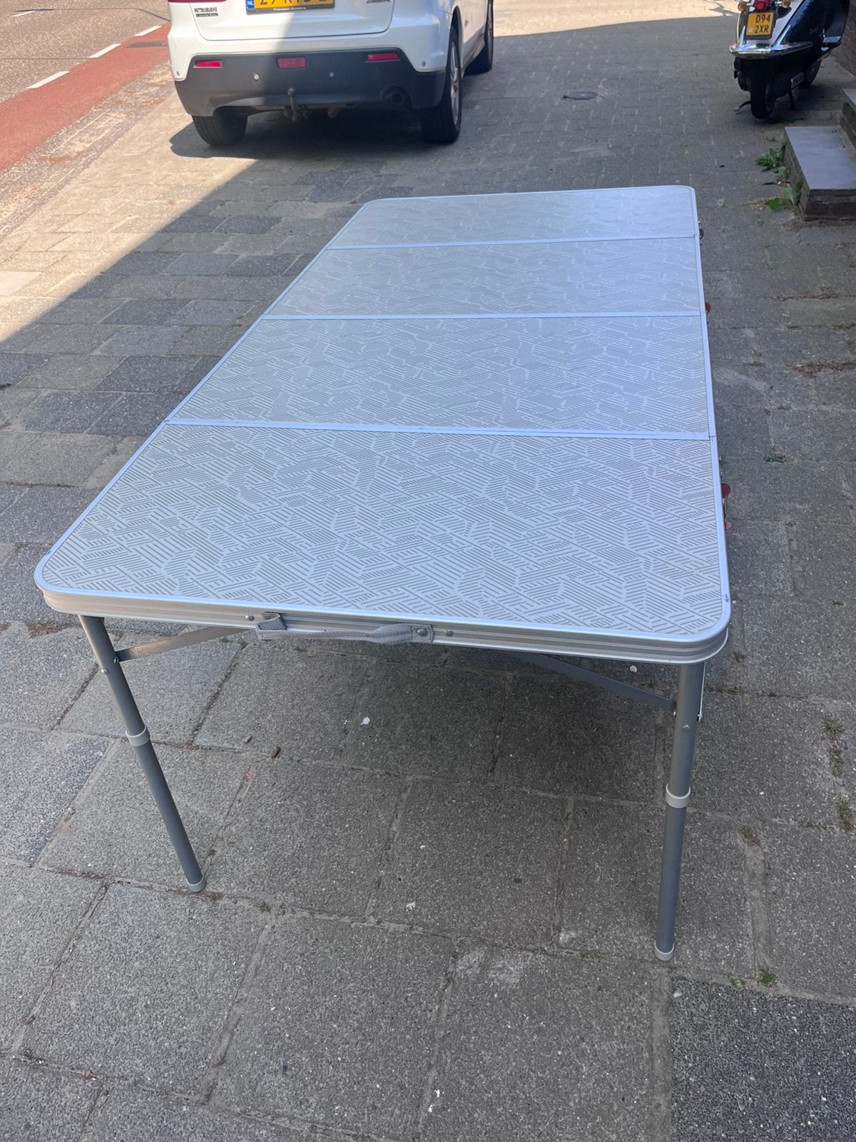 Grote Quechua campingtafel 4 campingstoelen, Caravans en Kamperen, Ophalen, Zo goed als nieuw, Campingstoel