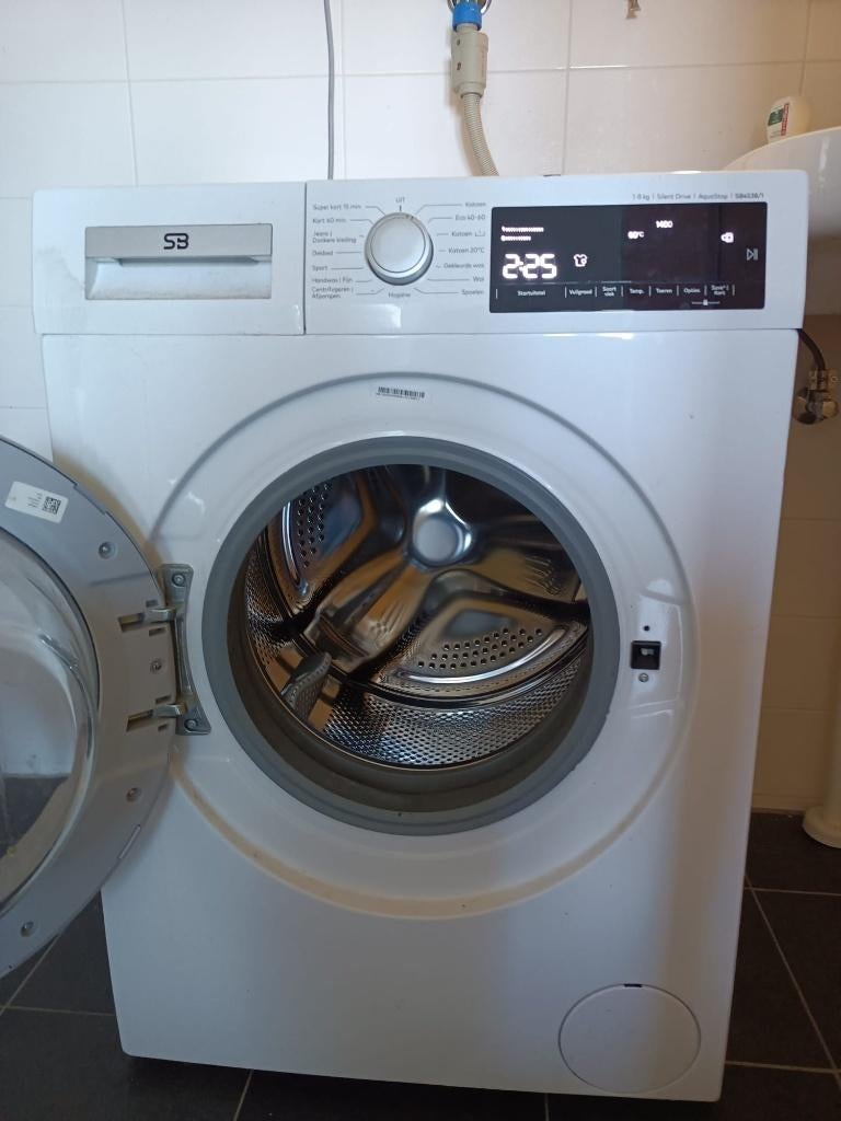 Wasmachine/Washing machine, 1200 tot 1600 toeren, Gebruikt, Ophalen of Verzenden, 85 tot 90 cm