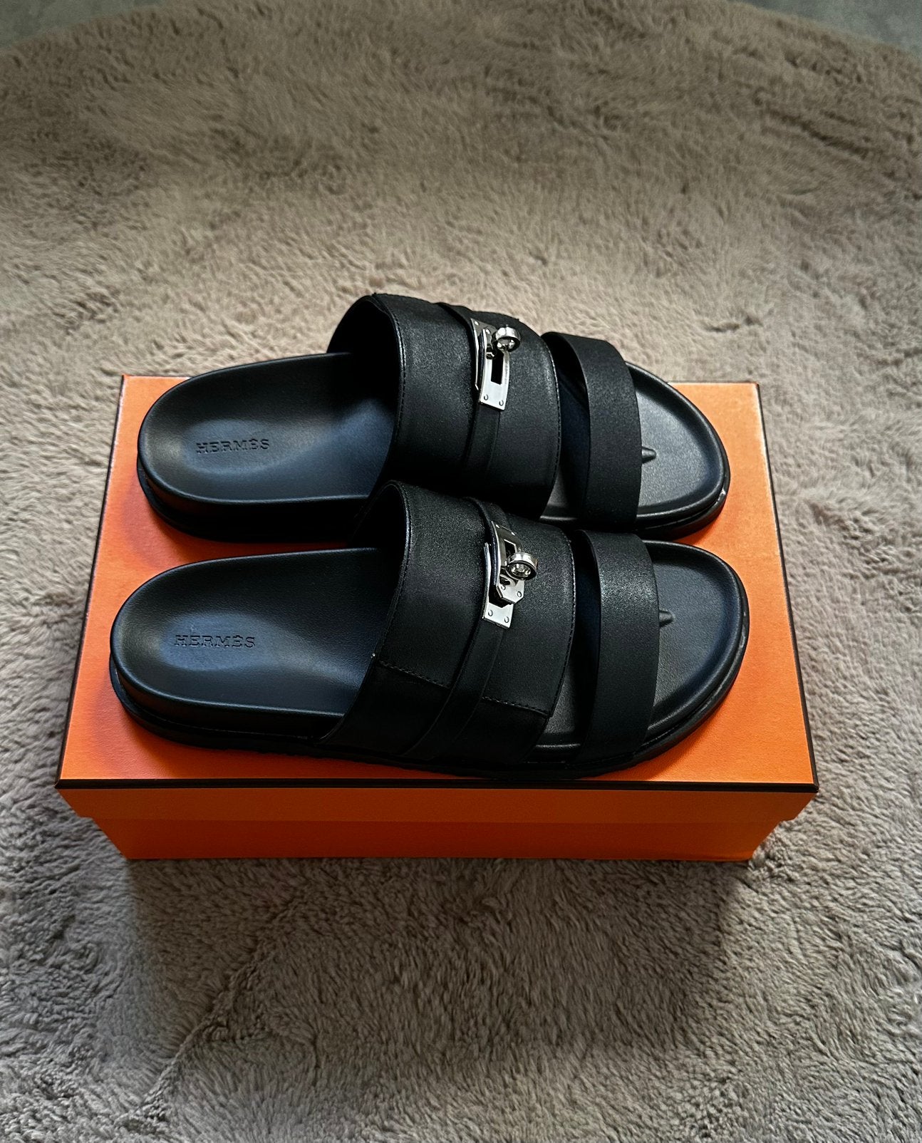 Hermès Jackson Sandalen slippers, Kleding | Heren, Schoenen, Zwart, Zo goed als nieuw, Ophalen, Sandalen