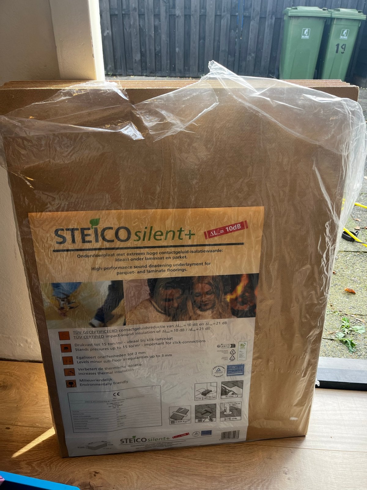 gratis7 Steico Silent+ ondervloerplaten voor laminaat/parket, Overige materialen, Nieuw, Minder dan 5 m², Vloerisolatie