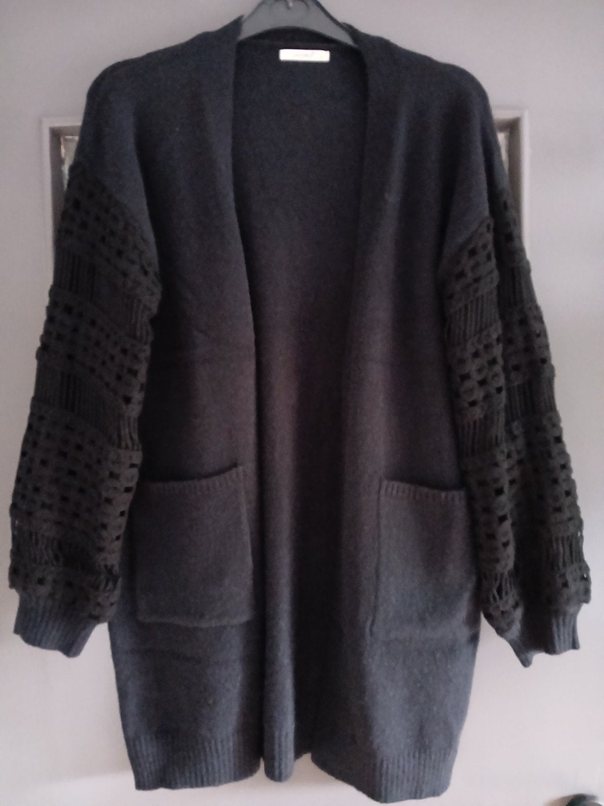 Nieuw zwart vest met open gewerkte mouw L/XL, Ophalen of Verzenden, Nieuw, Maat 46/48 (XL) of groter, Zwart