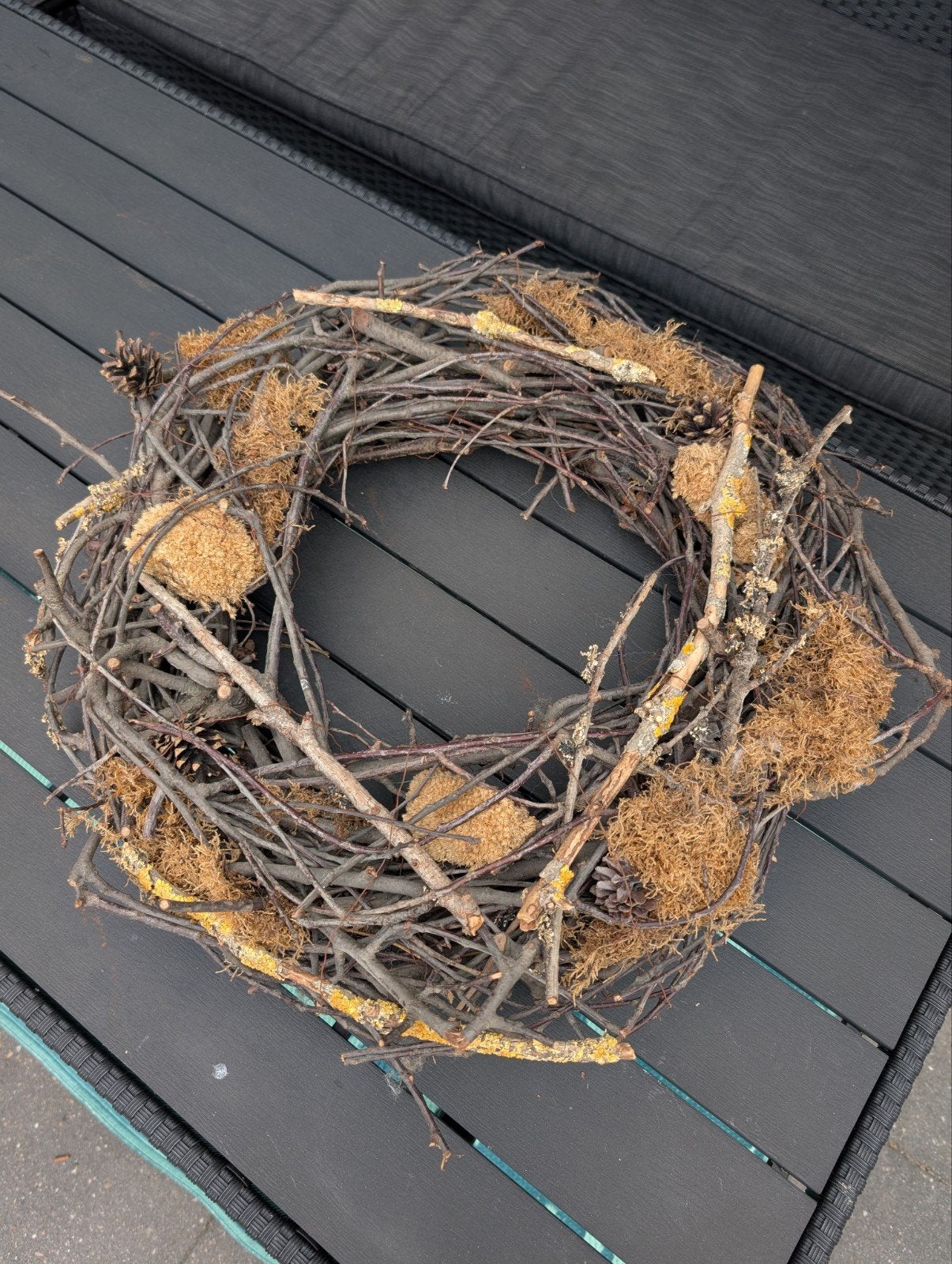 Natuurlijke takkenkrans voor newborn fotoshoot prop, Ophalen