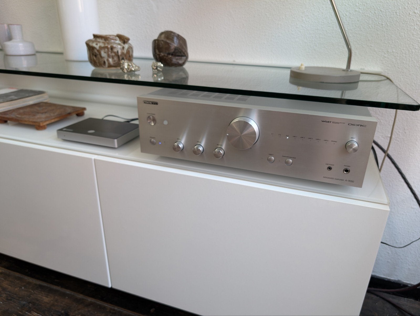 Onkyo A9050 + Teufel Raumfeld Connector high res Streamer, Ophalen, Zo goed als nieuw, Overige merken
