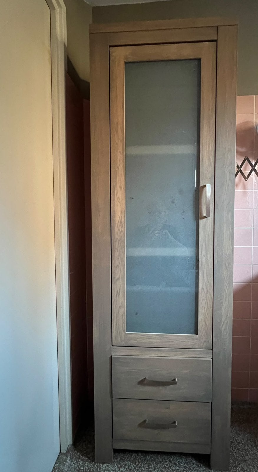 White wash eiken, Ophalen, Eikenhout, Met lade(s), 50 tot 100 cm