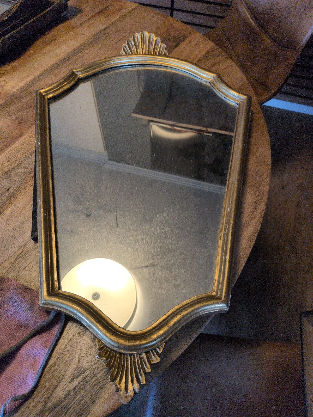 Antieke/Vintage Spiegel met Gouden Frame, Ophalen
