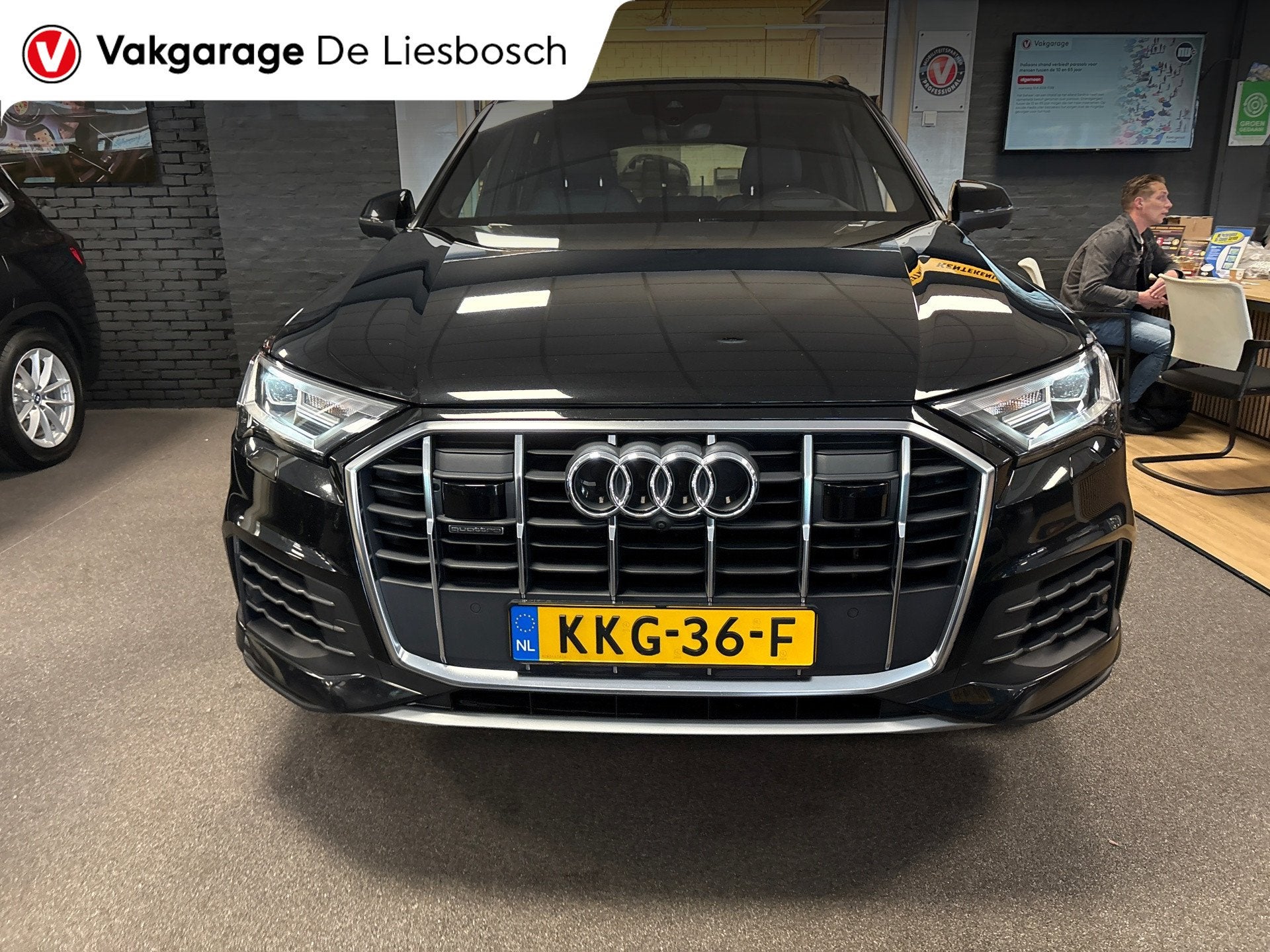 Audi Q7 55 TFSI phev e quattro Pro Line S-line / B&O / Leder, Auto's, Audi, Dealer onderhouden, Gebruikt, 2995 cc, Plug-in hybride