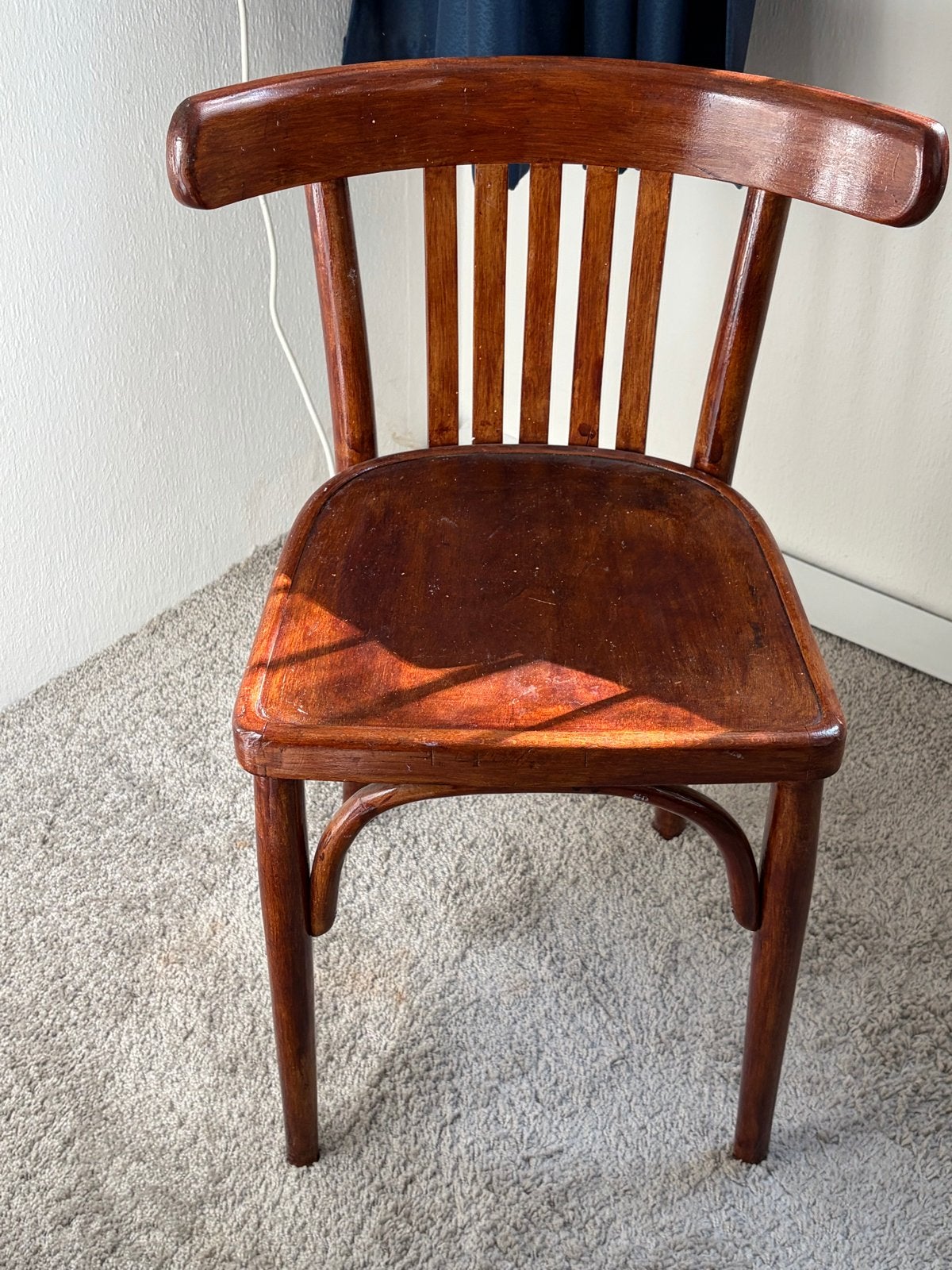 Vintage houten stoel - Thonet stijl, Ophalen of Verzenden