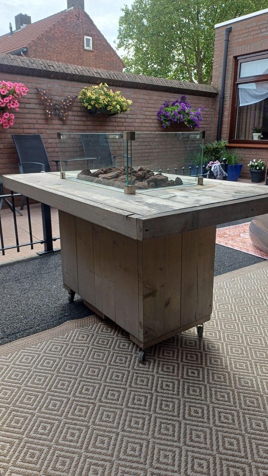 Vuur tafel, Tuin en Terras, Ophalen, Zo goed als nieuw