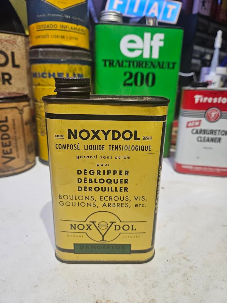 Olieblik Noxydol Garageblik Frans Olieblik, Verzamelen, Ophalen of Verzenden, Gebruikt, Overige